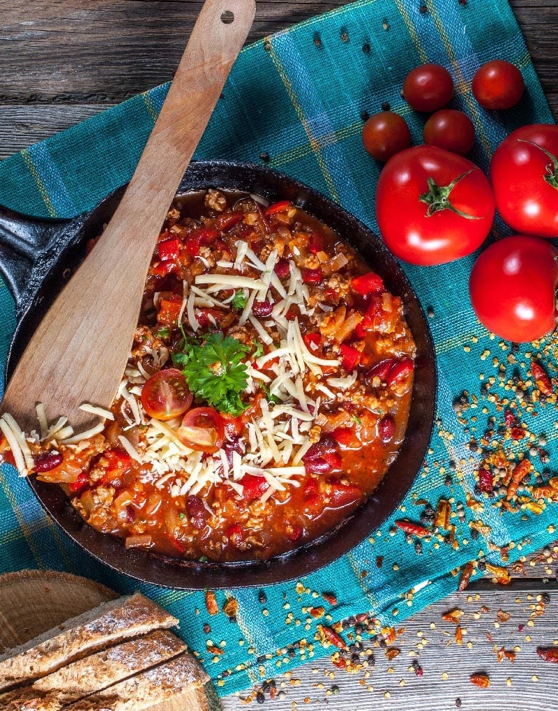 Pictiúr den oideas comhlíonta Chilli con Carne Folláin