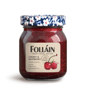 Traditional recipe Cherry and Raspberry jam
