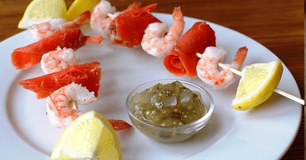 Prawn and Smoked Salmon Kebabs - Recipe | Folláin
