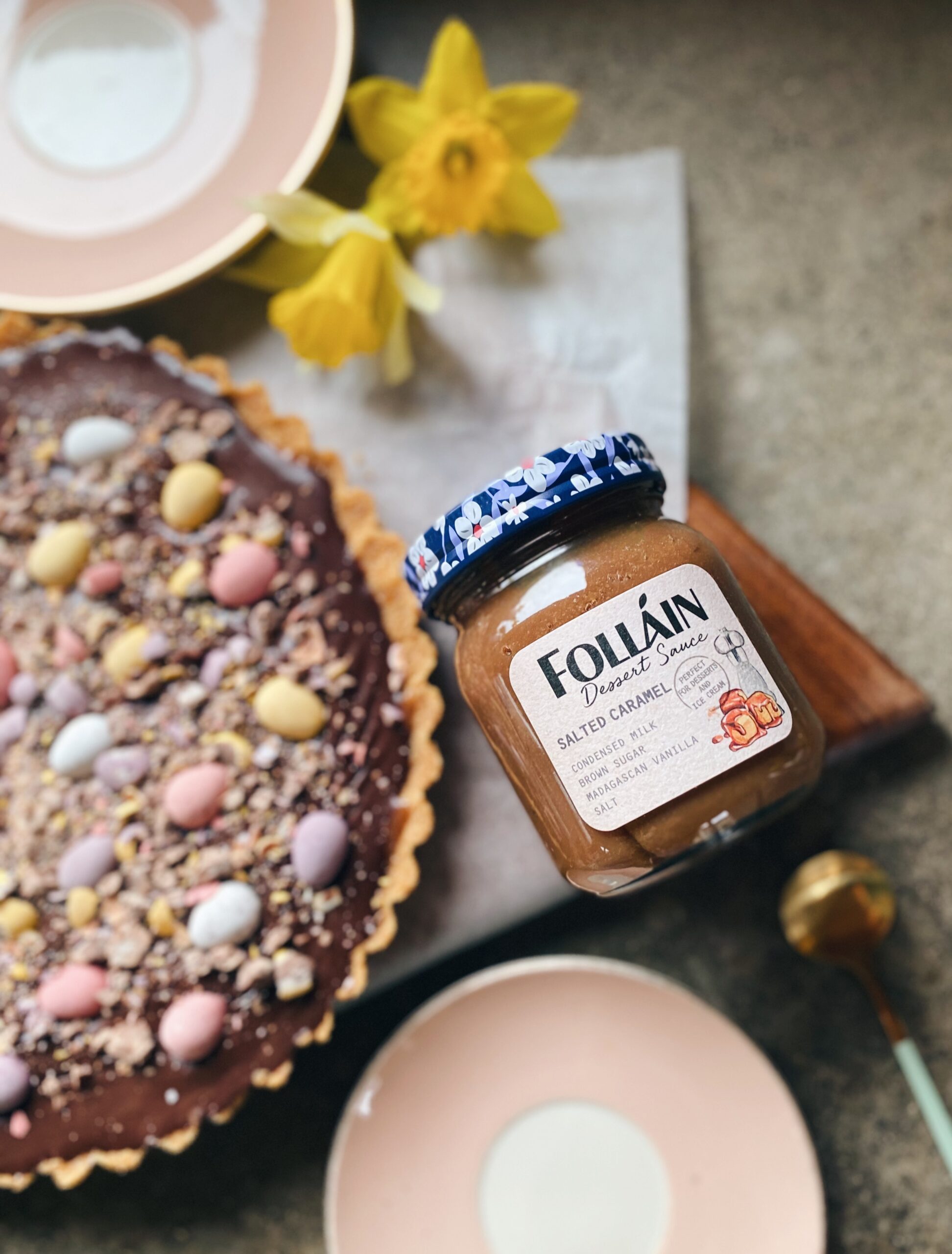 Salted caramel tart - Recipe | Folláin