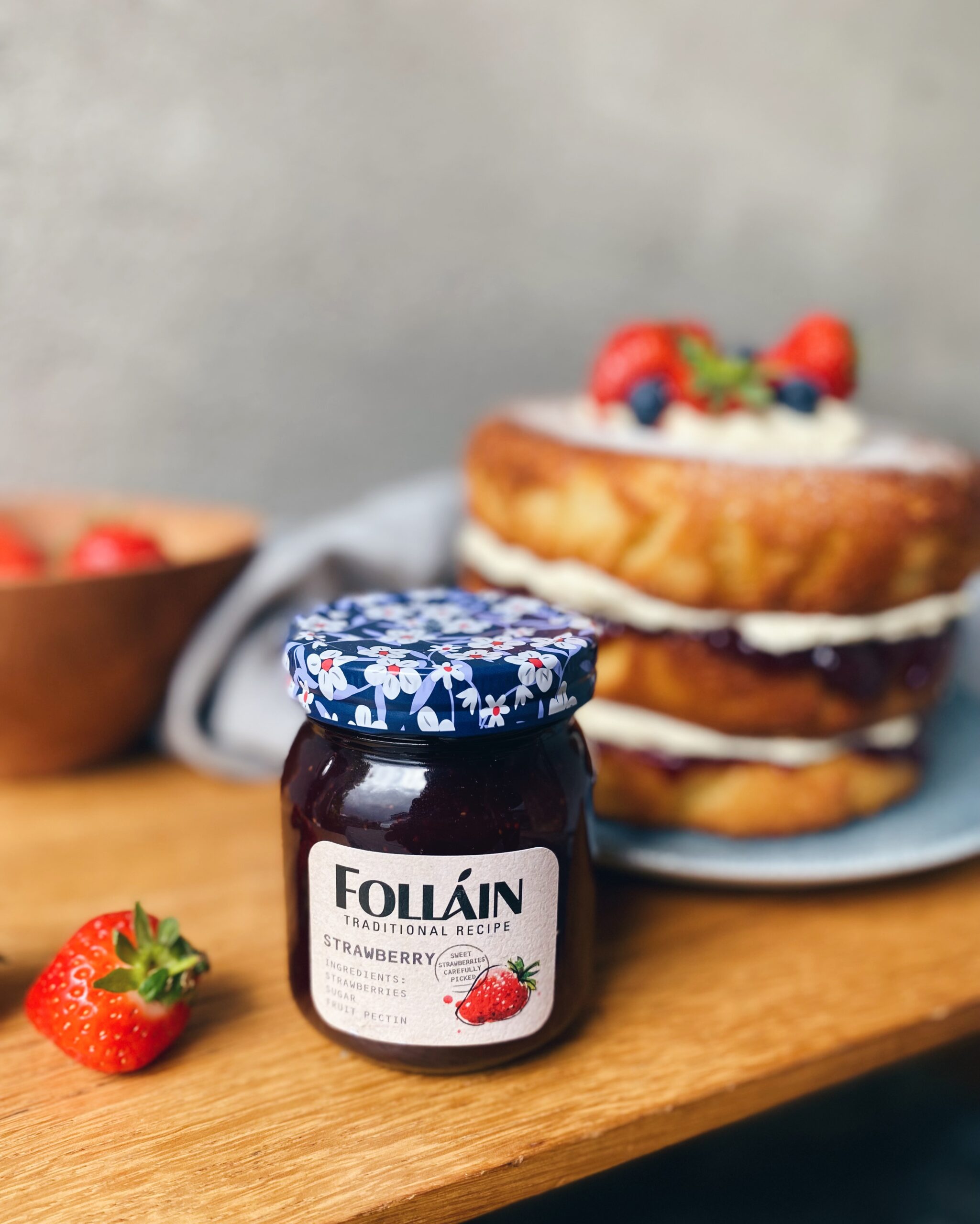 Strawberry sponge - Recipe | Folláin